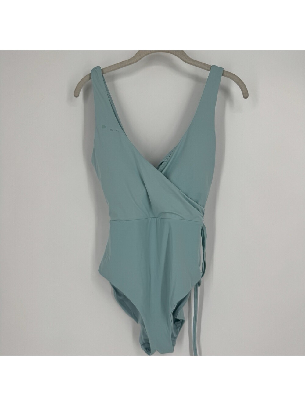 Andie swimsuit small S teal one piece belmar beach summer stretch v-neck